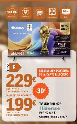 TV LED FHD 40" Hisense