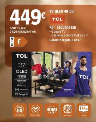 TV QLED 4K 55”