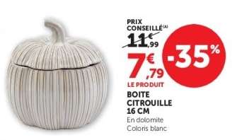 Boîte Citrouille 16 cm
