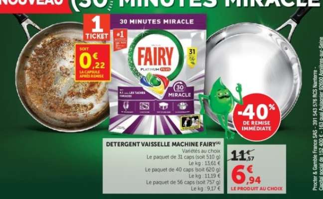 Detergent Vaisselle Machine Fairy