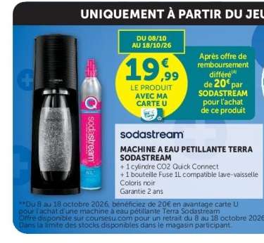 Machine à eau pétillante Terra SodaStream