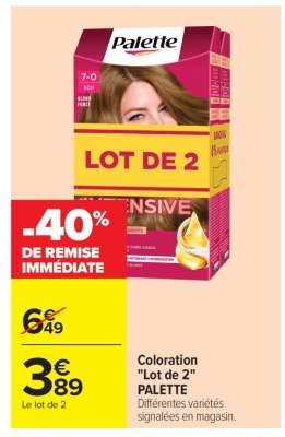 Coloration "Lot de 2" PALETTE
