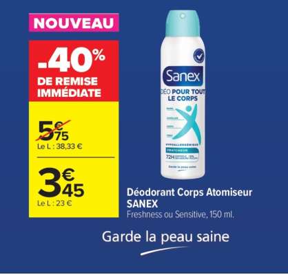 Déodorant Corps Atomiseur SANEX