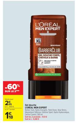 GEL DOUCHE “L’ORÉAL MEN EXPERT”