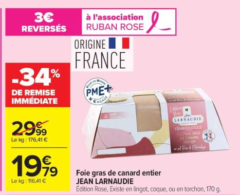 FOIE GRAS DE CANARD ENTIER "JEAN LARNAUDIE"