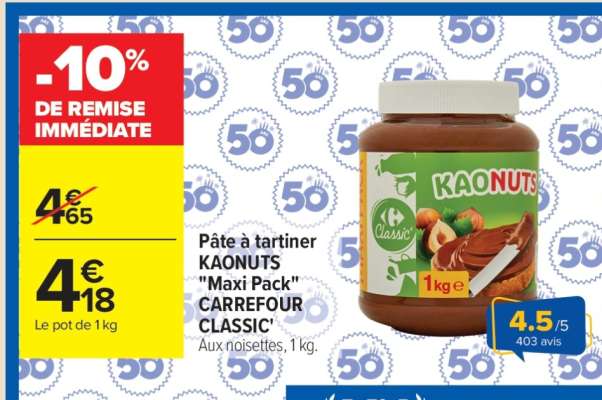 KAONUTS "Maxi Pack" CARREFOUR CLASSIC'