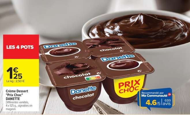 Crème dessert «Prix choc» DANETTE