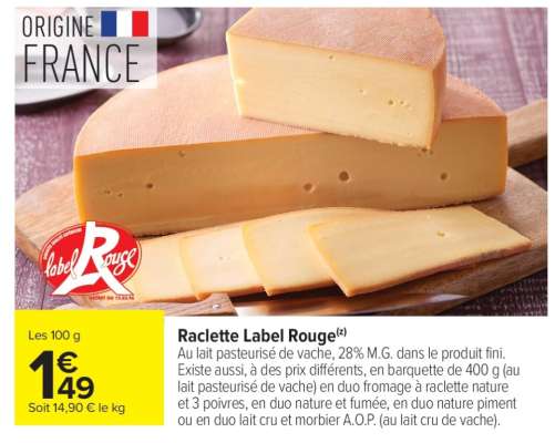Raclette Label Rouge