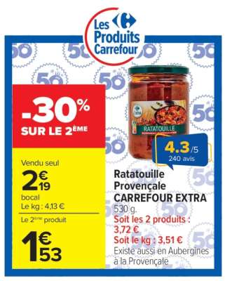 Ratatouille Provençale CARREFOUR EXTRA