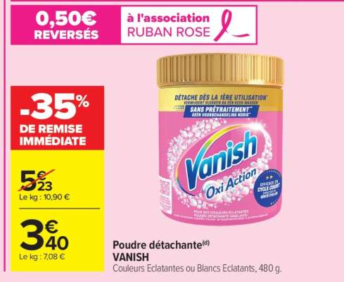 POUDRE DÉTACHANTE “VANISH”