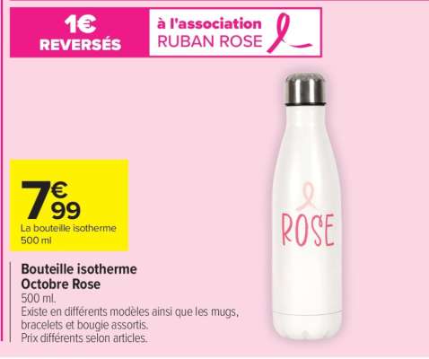 Bouteille isotherme Octobre Rose