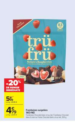Framboises surgelées TRÜ FRÜ