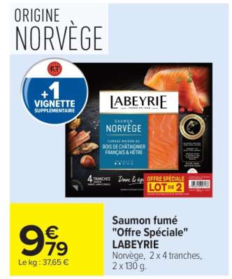 Saumon fumé «Offre Spéciale» LABEYRIE
