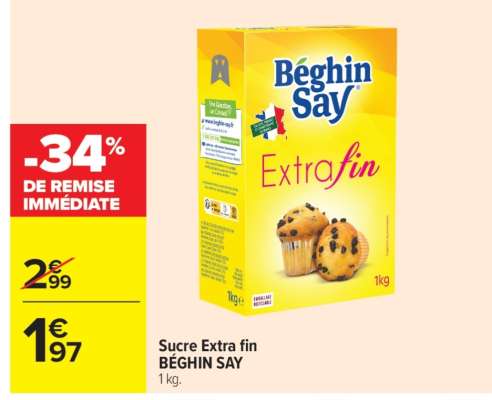 Sucre Extra fin BÉGHIN SAY