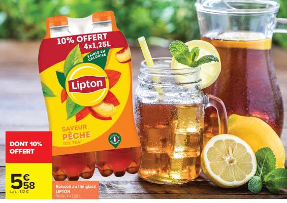 Boisson au thé glacé LIPTON