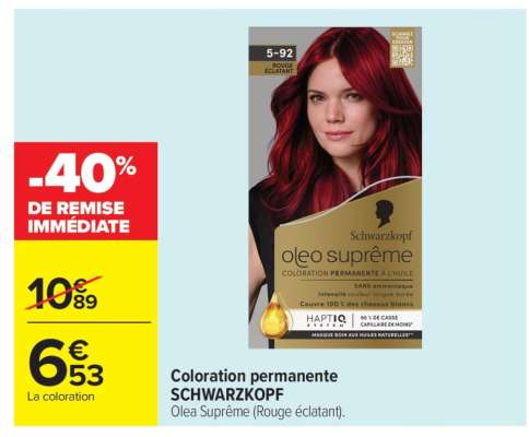 COLORATION PERMANENTE SCHWARZKOPF