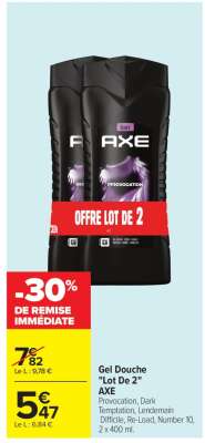 Gel Douche "Lot de 2" AXE