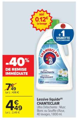 LESSIVE LIQUIDE "CHANTECLAIR"