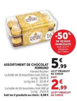 ASSORTIMENT DE CHOCOLAT FERRERO