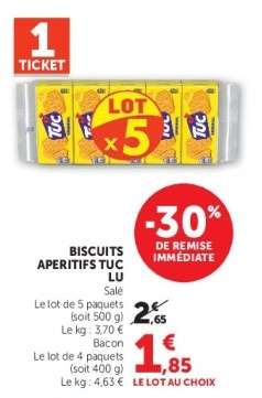 BISCUITS APERITIFS TUC LU