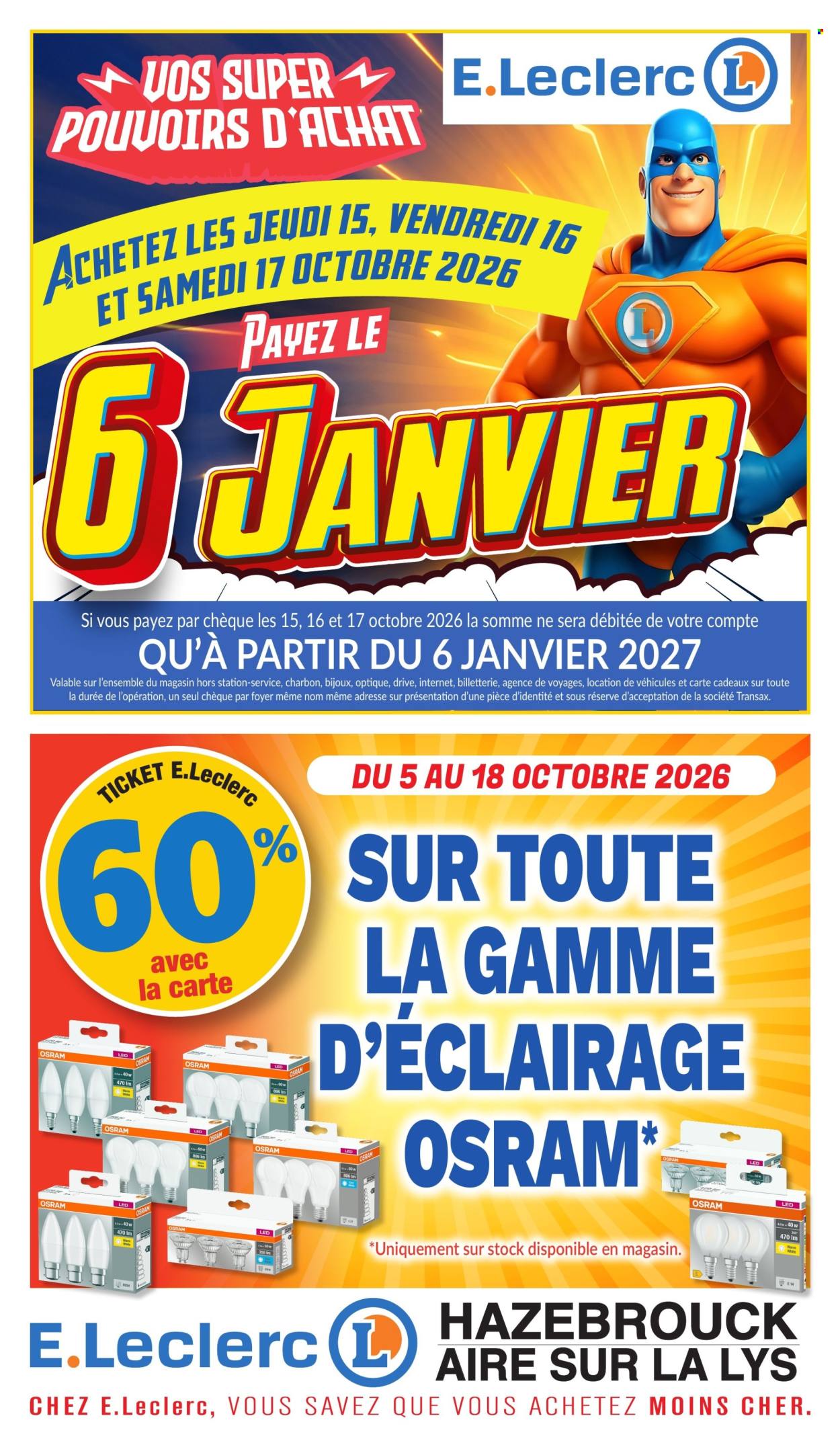 Catalogue E.Leclerc - 05.10.2026 - 18.10.2026. Page 1