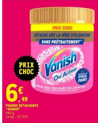 POUDRE DÉTACHANTE “VANISH”