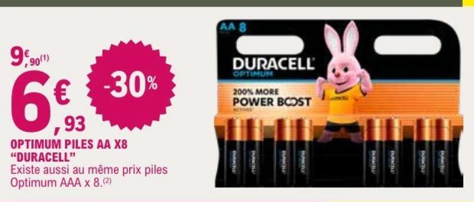 OPTIMUM PILES AA X8 "DURACELL"