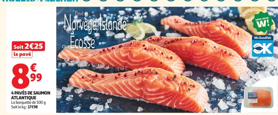 4 Pavés De Saumon Atlantique