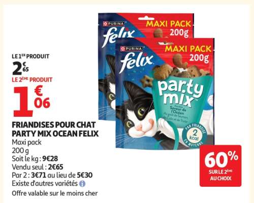 FRIANDISES POUR CHAT PARTY MIX OCEAN FELIX