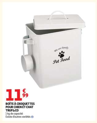 BOÎTE À CROQUETTES POUR CHIEN ET CHAT TRUF&CO