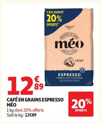 Café en grains Espresso "Méo"