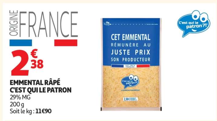 Emmental râpé C’EST QUI LE PATRON