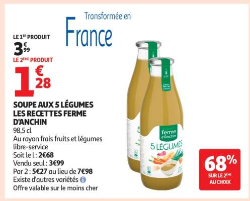 SOUPE AUX 5 LÉGUMES LES RECETTES FERME D'ANCHIN