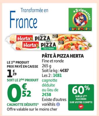Pâte À Pizza Herta