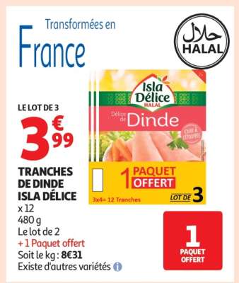 Tranches De Dinde Isla Délice