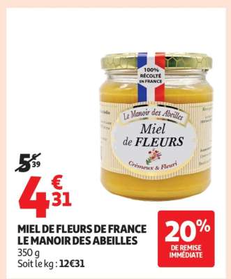 MIEL DE FLEURS DE FRANCE LE MANOIR DES ABEILLES