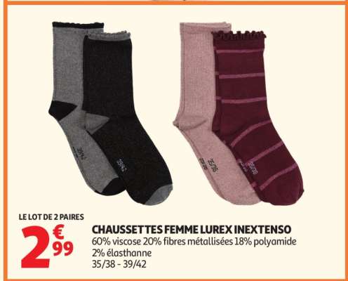 Chaussettes Femme Lurex Inextenso