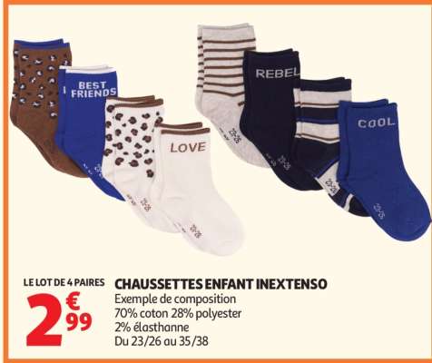 Chaussettes Enfant Inextenso