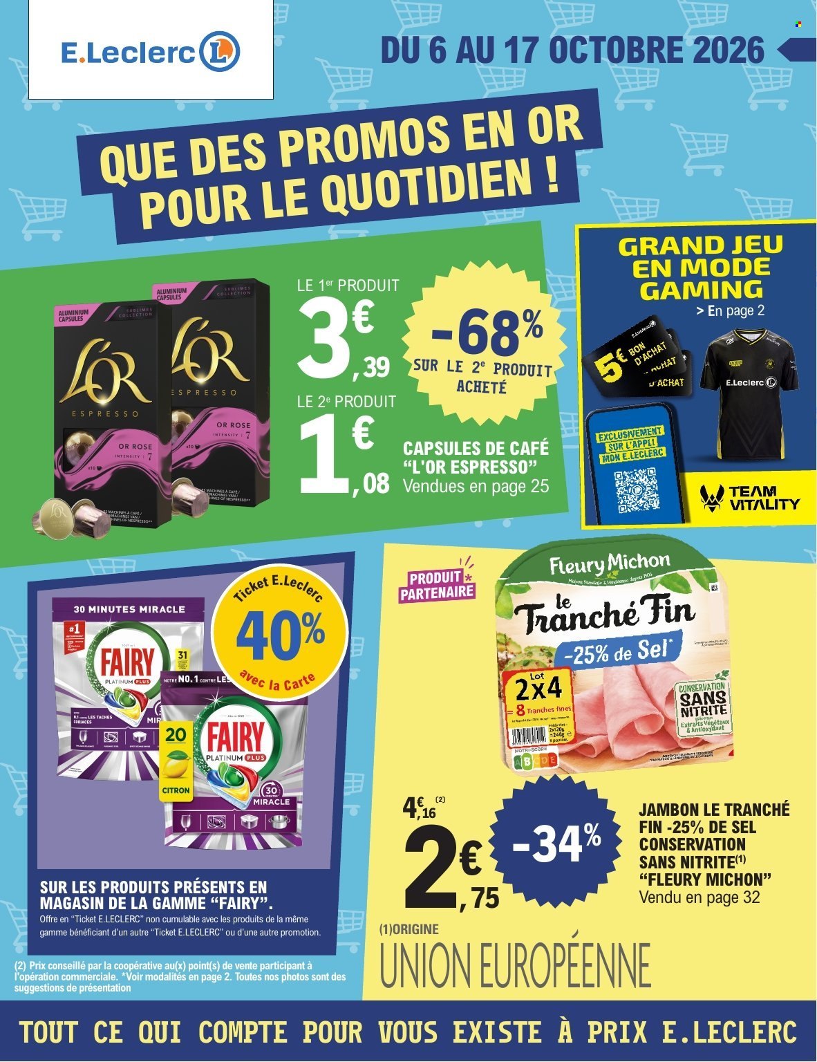 Catalogue E.Leclerc - 06.10.2026 - 17.10.2026. Page 1