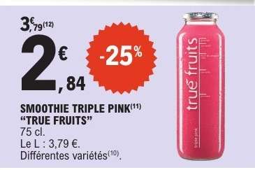 SMOOTHIE TRIPLE PINK "TRUE FRUITS"