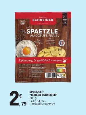 SPAETZLE "MAISON SCHNEIDER"