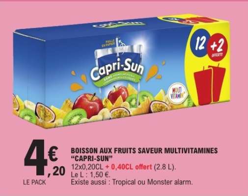 Boisson aux fruits saveur multivitamines 'Capri-Sun'
