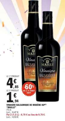 Vinaigre Balsamique de Modène IGP "Maille"