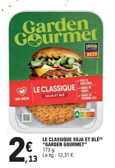 LE CLASSIQUE SOJA ET BLÉ “GARDEN GOURMET”