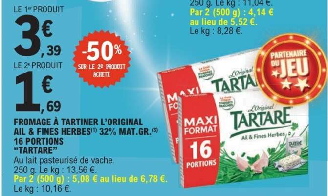 FROMAGE À TARTINER L’ORIGINAL AIL & FINES HERBES
