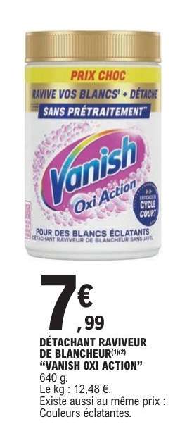 DÉTACHANT RAVIVEUR DE BLANCHEUR "VANISH OXI ACTION"