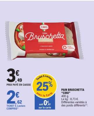 PAIN BRUSCHETTA "CIRO"