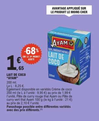 LAIT DE COCO “AYAM”