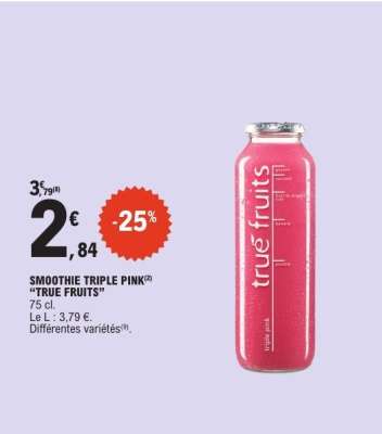 SMOOTHIE TRIPLE PINK "TRUE FRUITS"