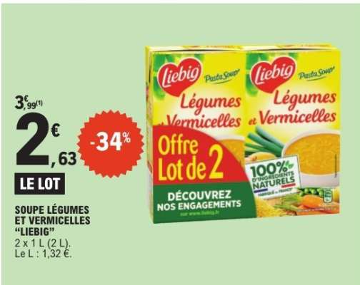 SOUPE LÉGUMES ET VERMICELLES 'LIEBIG'